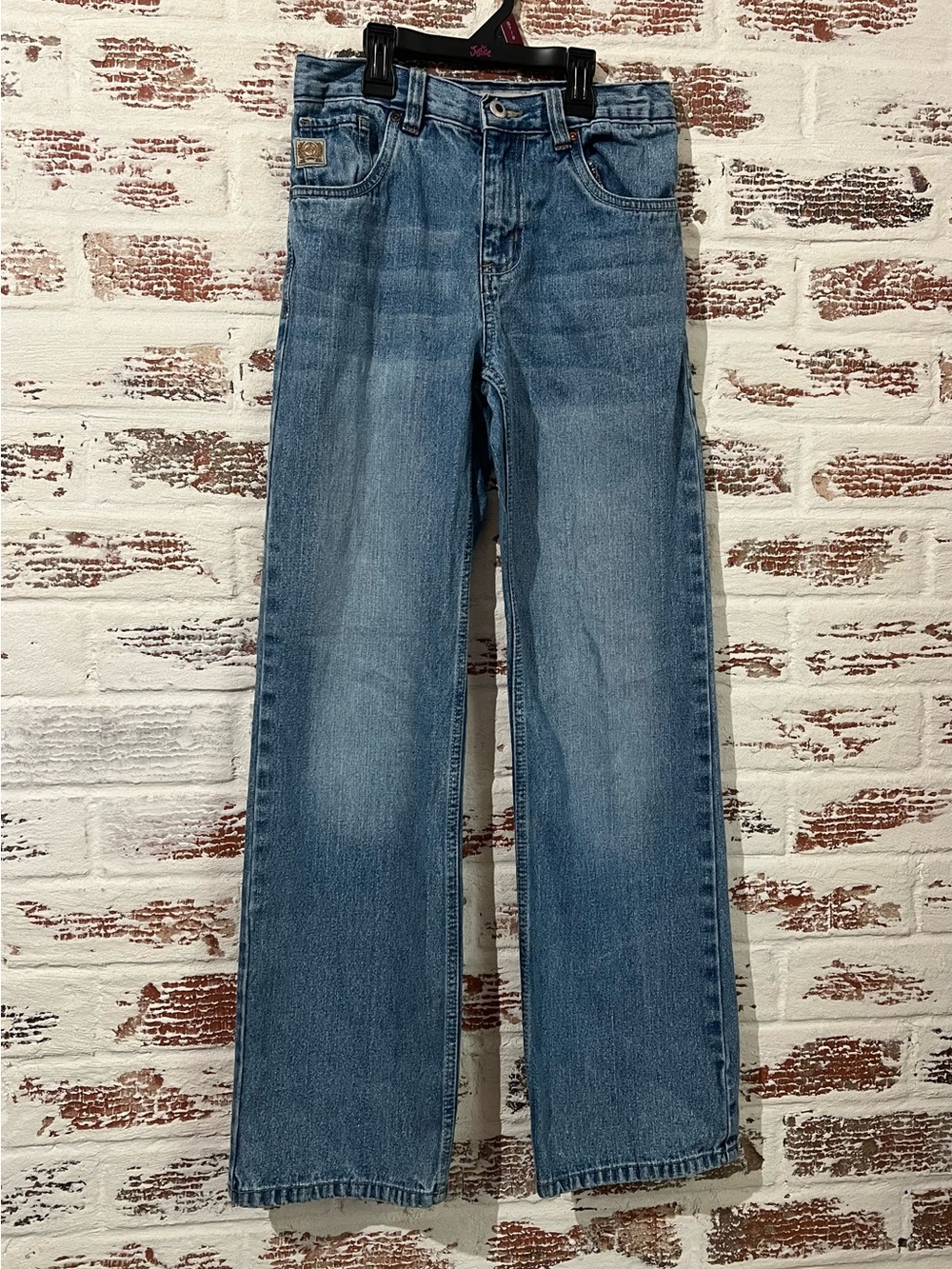 Cinch Boys Tanner Jeans Size 14S Medium Light Wash Denim Adjustable Waist